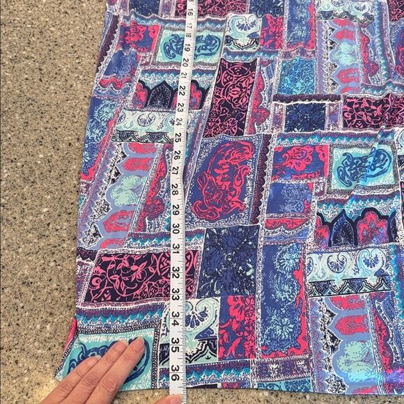 TORI RICHARD HONOLULU Patchwork Print Shift Dress - Picture 6 of 10